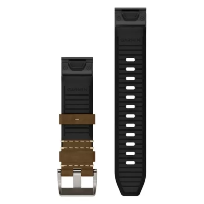 QuickFit® 22 Strap (Leather/Hybrid)-Garmin New