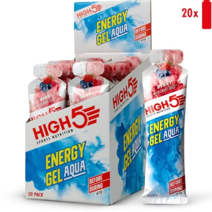 Energy Gel Aqua Berry - Box 20x66g-High5 Cheap