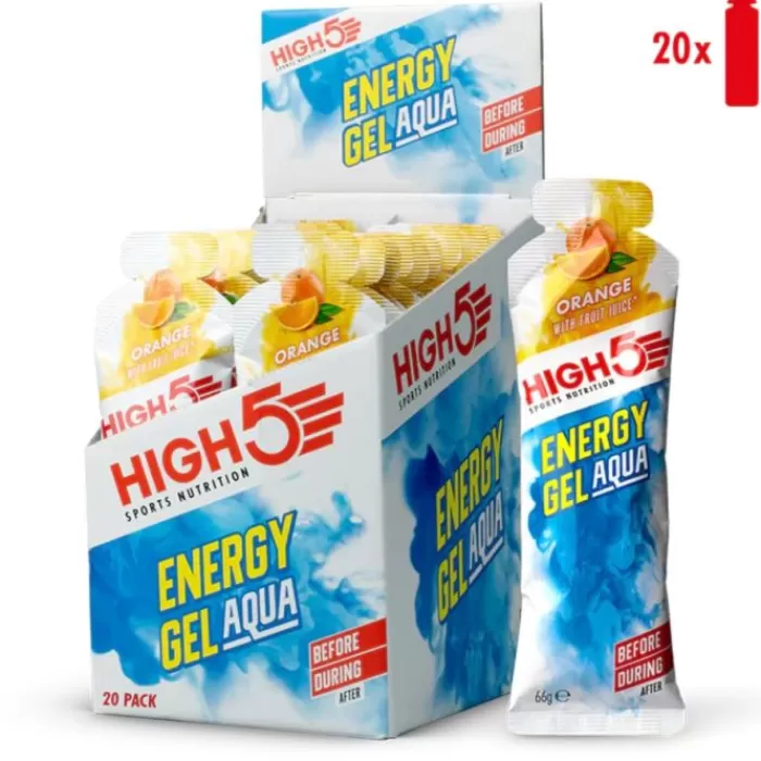 Energy Gel Aqua Orange - Box 20x66g-High5 Discount