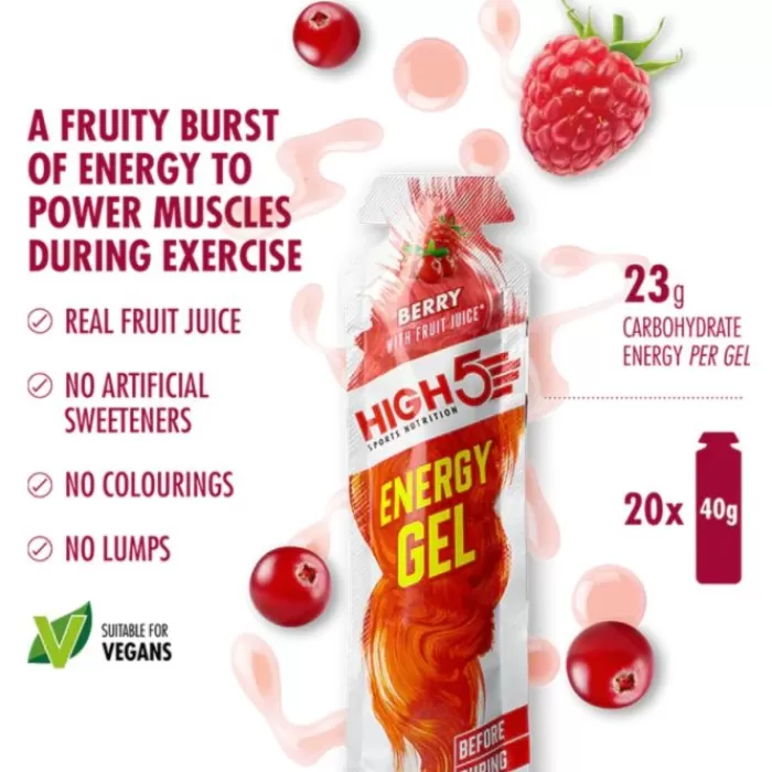 Energy Gel Berry - Box 20x40g-High5 Store