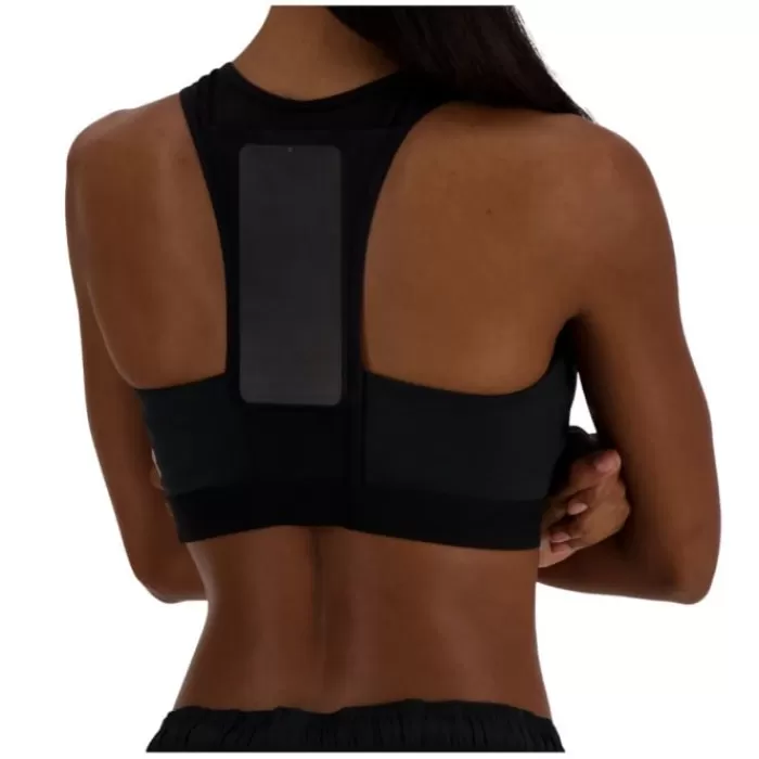 NB Sleek Medium Support Pocket Sports Bra-New Balance Outlet