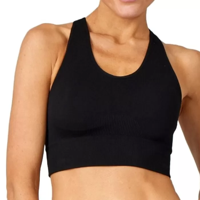 Seamless Rib Bra Top-PureLime Best