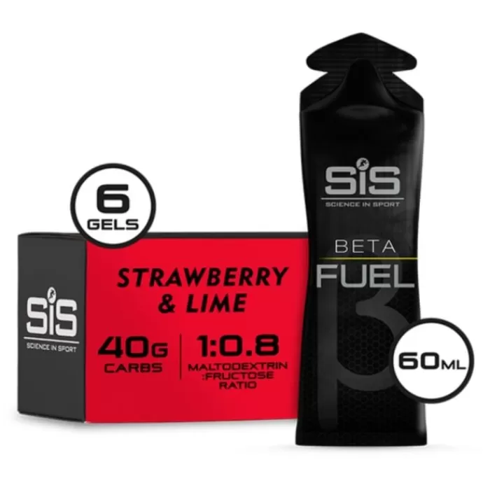 Beta Fuel Gel 6x60ml. Strawberry/Lime-SIS Hot